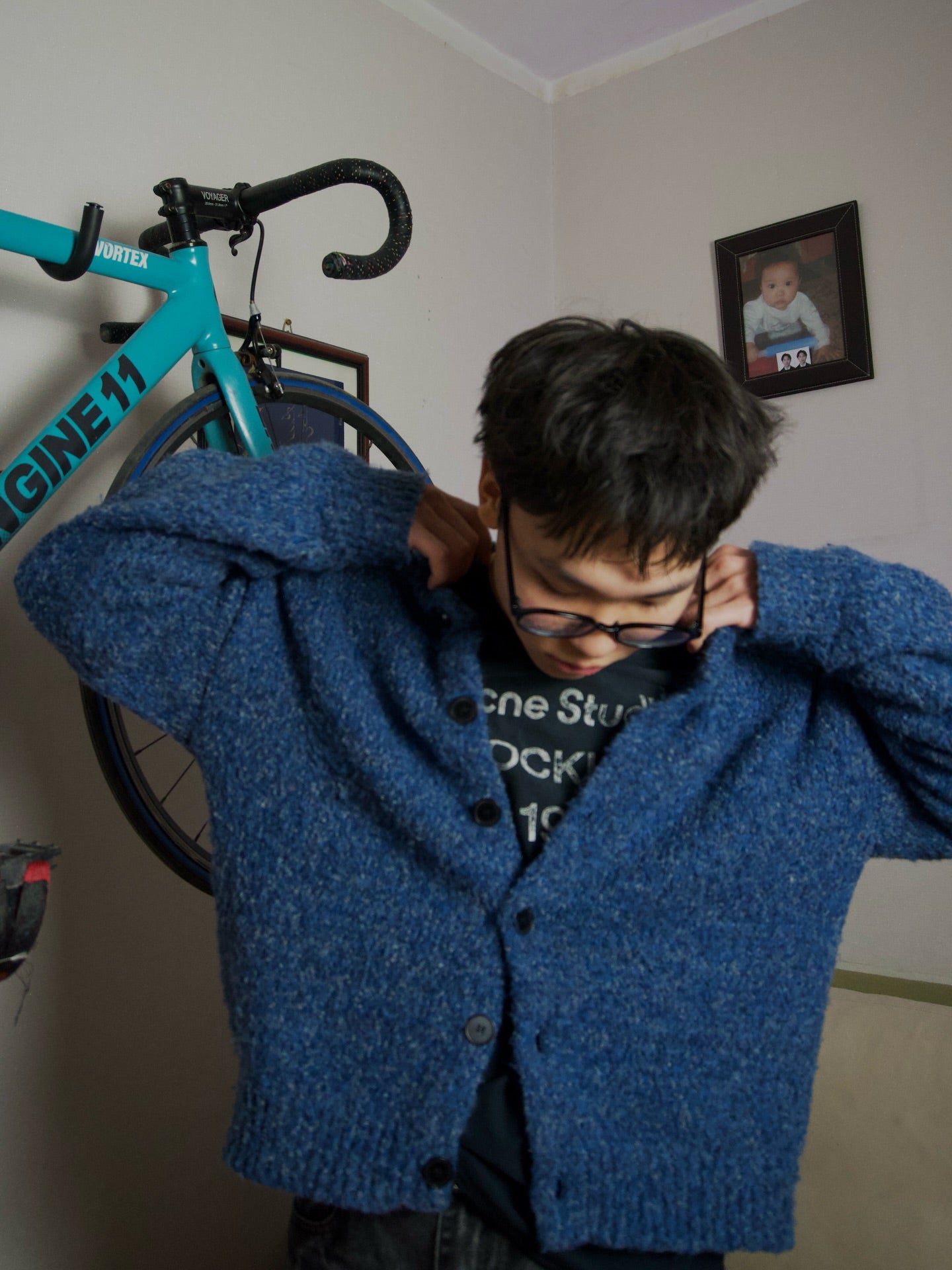 Blue Cardigan