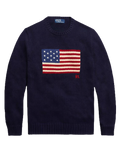 American Flag Polo Sweater