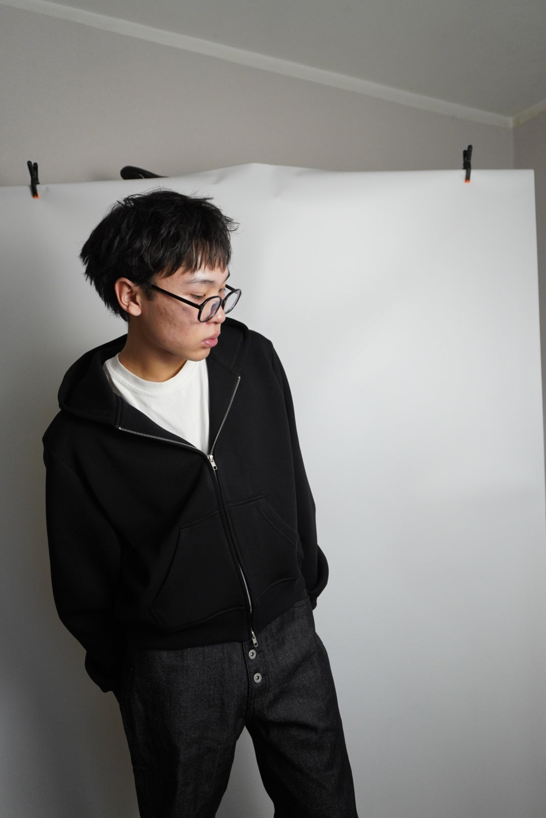 Cropped ZipUp Hoodie