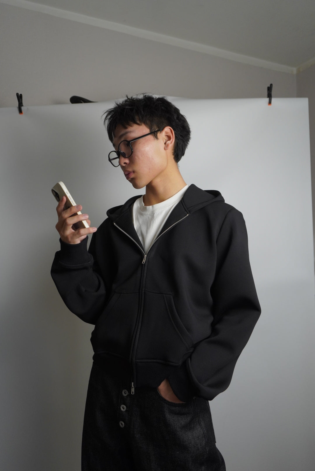 Cropped ZipUp Hoodie