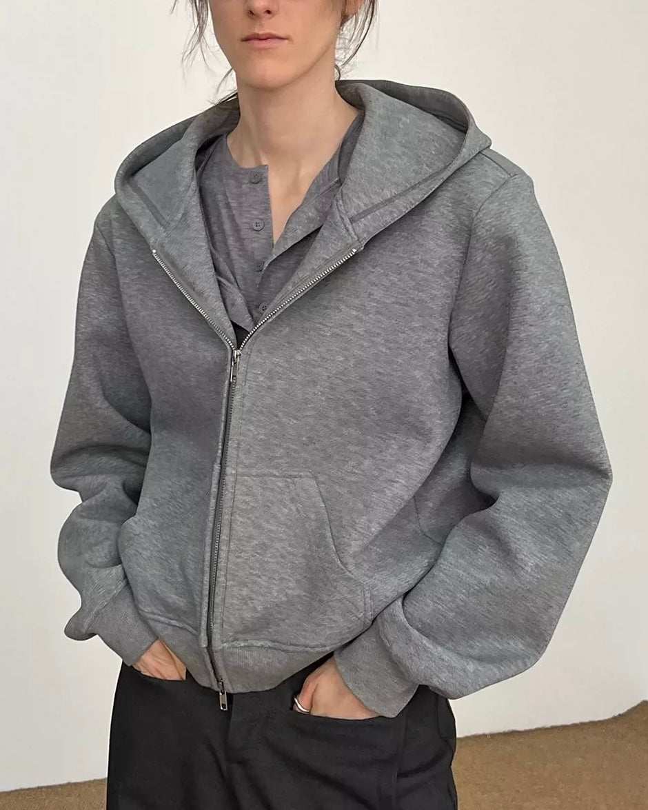 Cropped ZipUp Hoodie