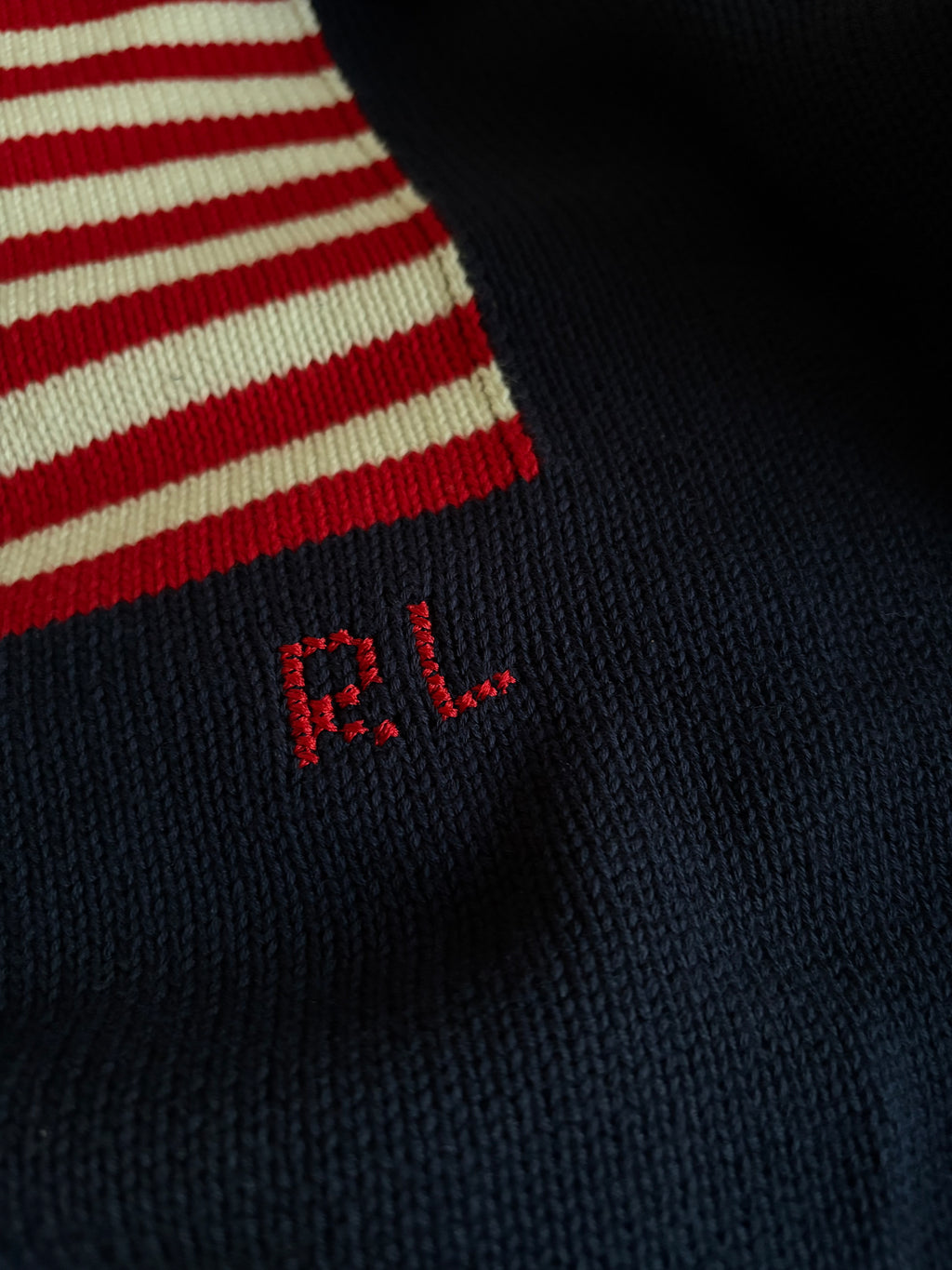 American Flag Polo Sweater