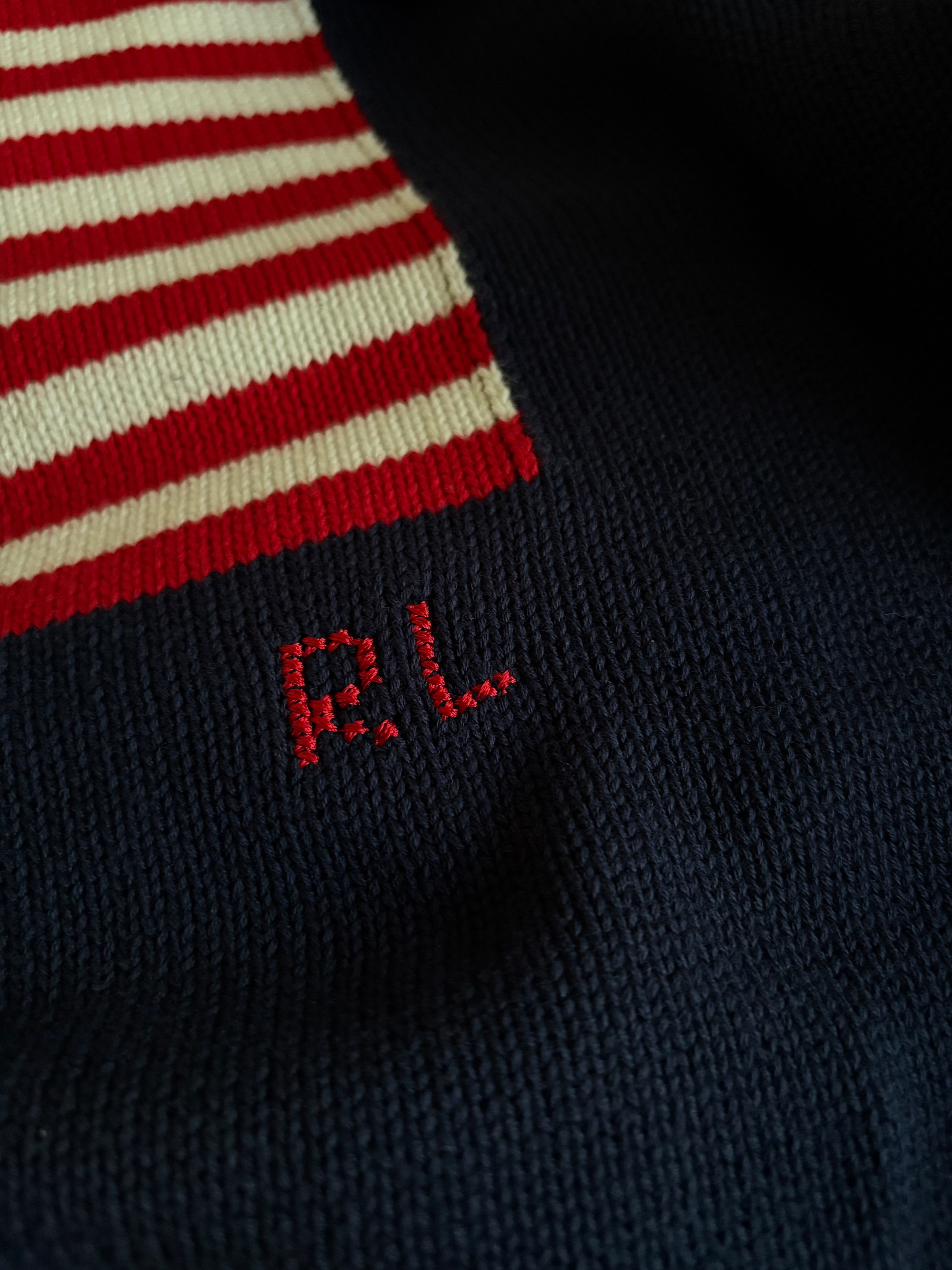 American Flag Polo Sweater